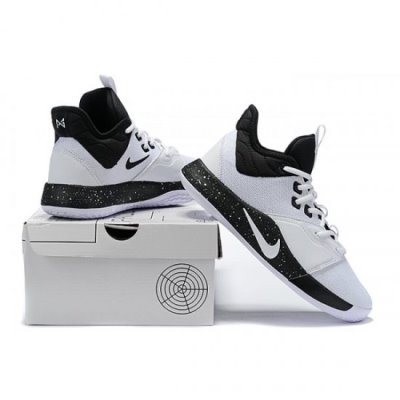 Nike Erkek Pg 3 Beyaz / Siyah Spor Ayakkabı Türkiye - GZCXSJ90